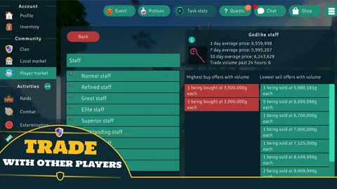 Trade with other players