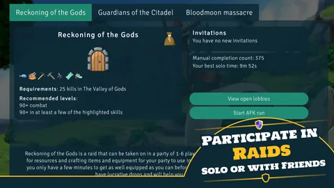 Raids, solo or with friends
