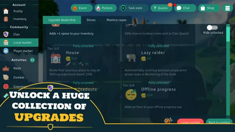 A huge collection of upgrades